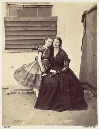 Mrs. Greenhow and Daughter, Imprisoned in the Old Capitol, Washington by Alexander Gardner, photograph, 1862