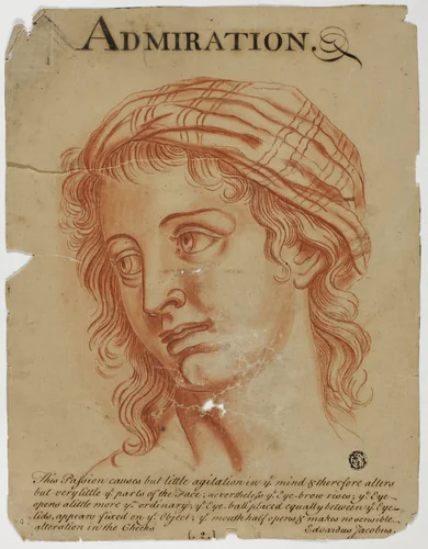 Admiration by Charles Le Brun, drawing, 1698-1799