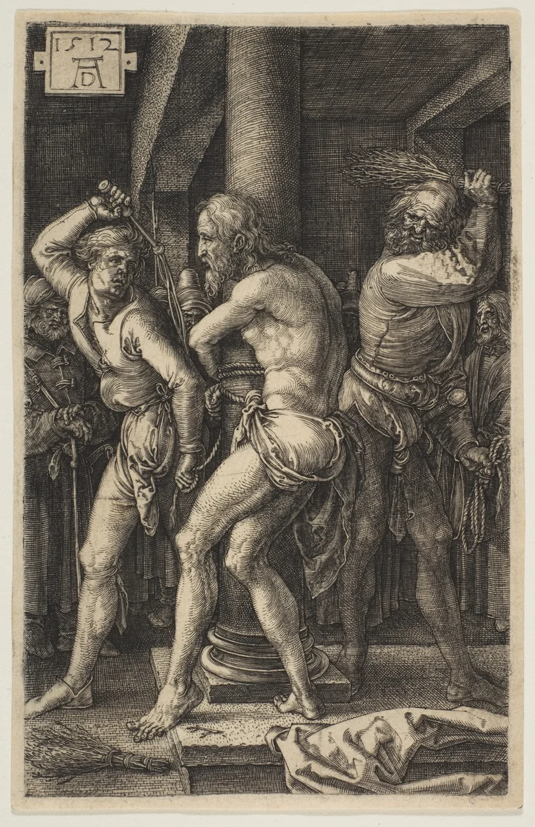 The Flagellation, from "The Passion" by Albrecht Dürer, print, 1512