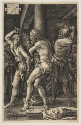 The Flagellation, from "The Passion" by Albrecht Dürer, print, 1512