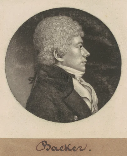 Baeker by Charles B. J. Févret de Saint-Mémin, print, 1799
