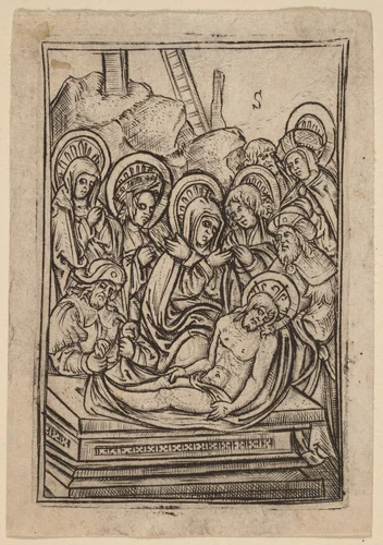 The Entombment by Master S, print, 1440-1565