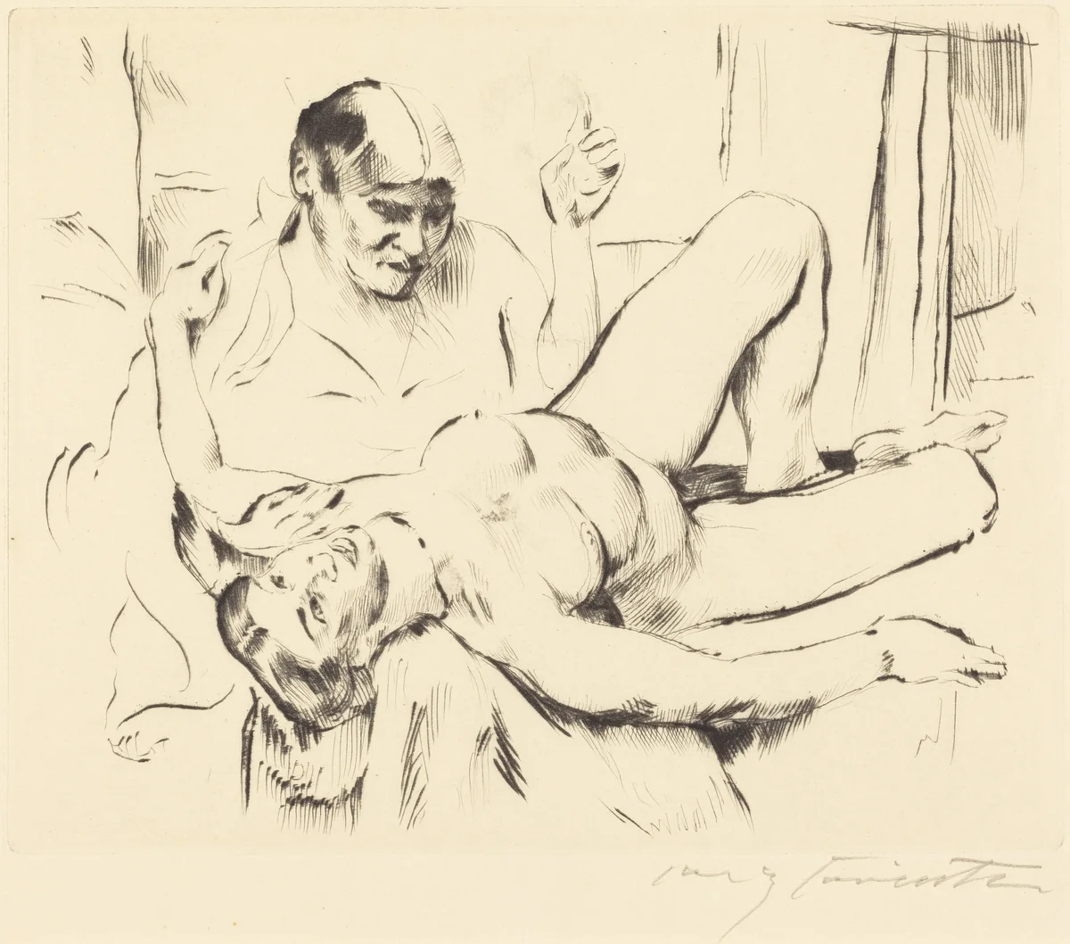 Weissagung (Prophecy) by Lovis Corinth, print, 1914