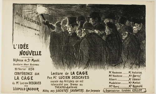 L'Idée Nouvelle by Théophile Alexandre Steinlen, print, 1898
