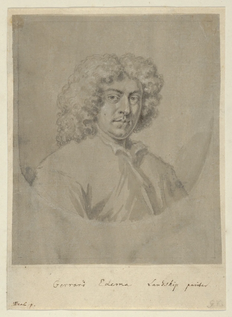 Portrait of Gerard Edema by Mary Beale, drawing, 1675-1685