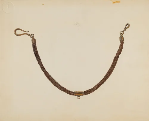 Man's Watch Chain by Irene Lawson, index of american design, 1939