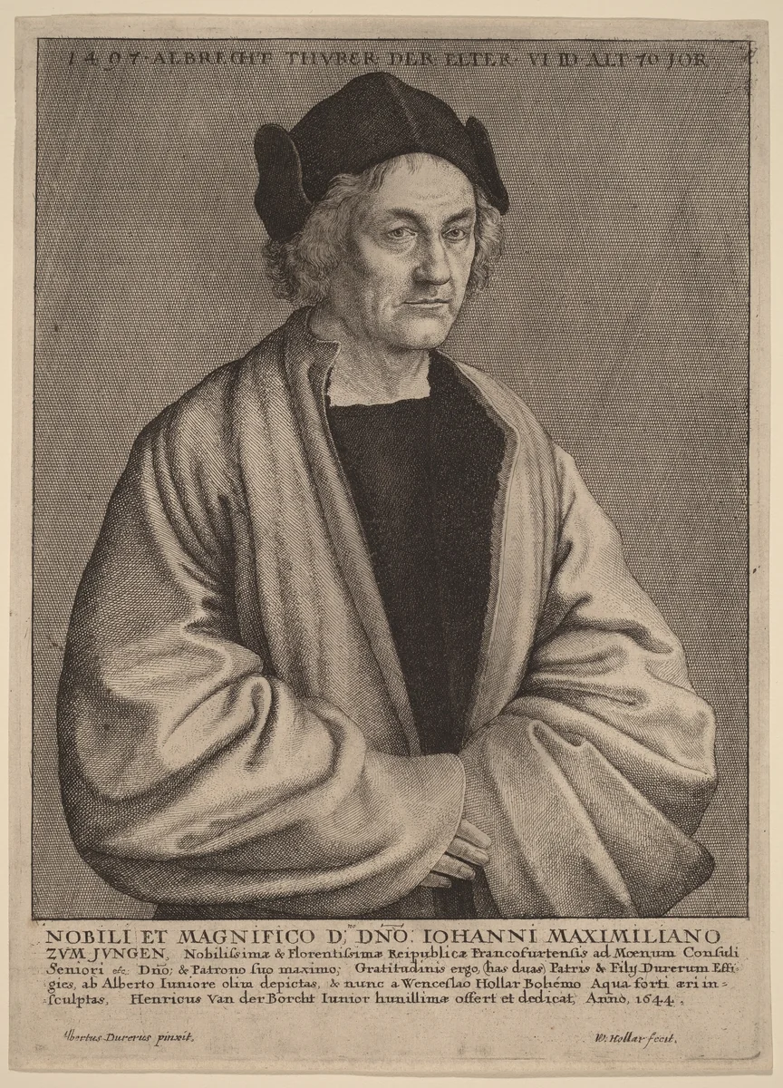 Albrecht Durer's Father by Wenceslaus Hollar
Albrecht Dürer, print, 1644