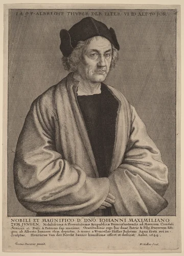 Albrecht Durer's Father by Wenceslaus Hollar
Albrecht Dürer, print, 1644