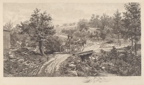 Going to Market by Edith Penman, print, 1889