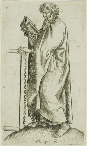 St. Simon, from Apostles by Martin Schongauer, print, 1450-1491