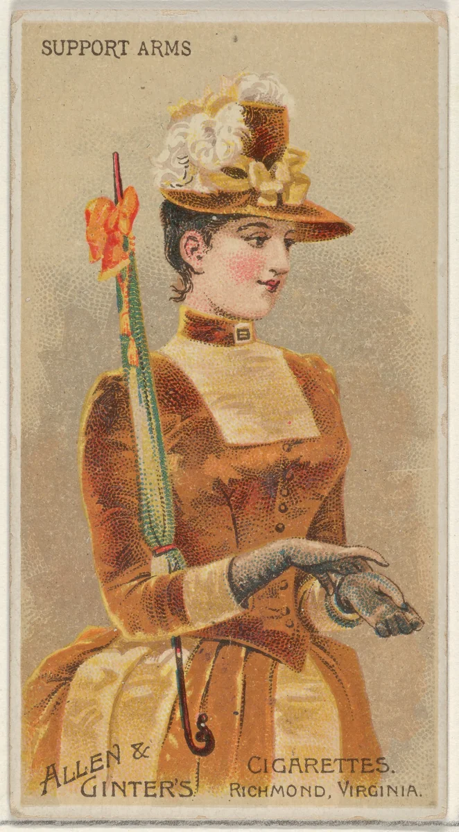 Support Arms, from the Parasol Drills series (N18) for Allen & Ginter Cigarettes Brands by Allen & Ginter, print, 1888