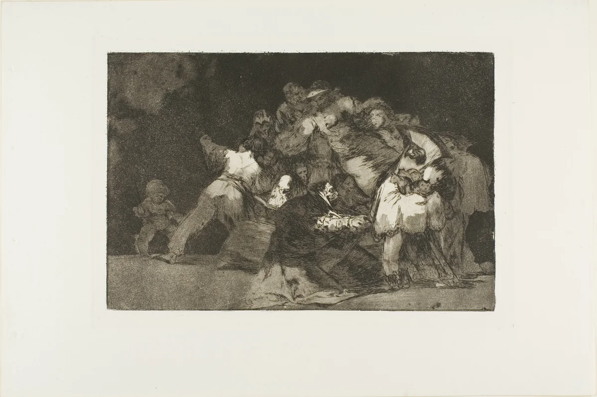 General Folly, plate nine from The Proverbs by Francisco José de Goya, print, 1815-1824