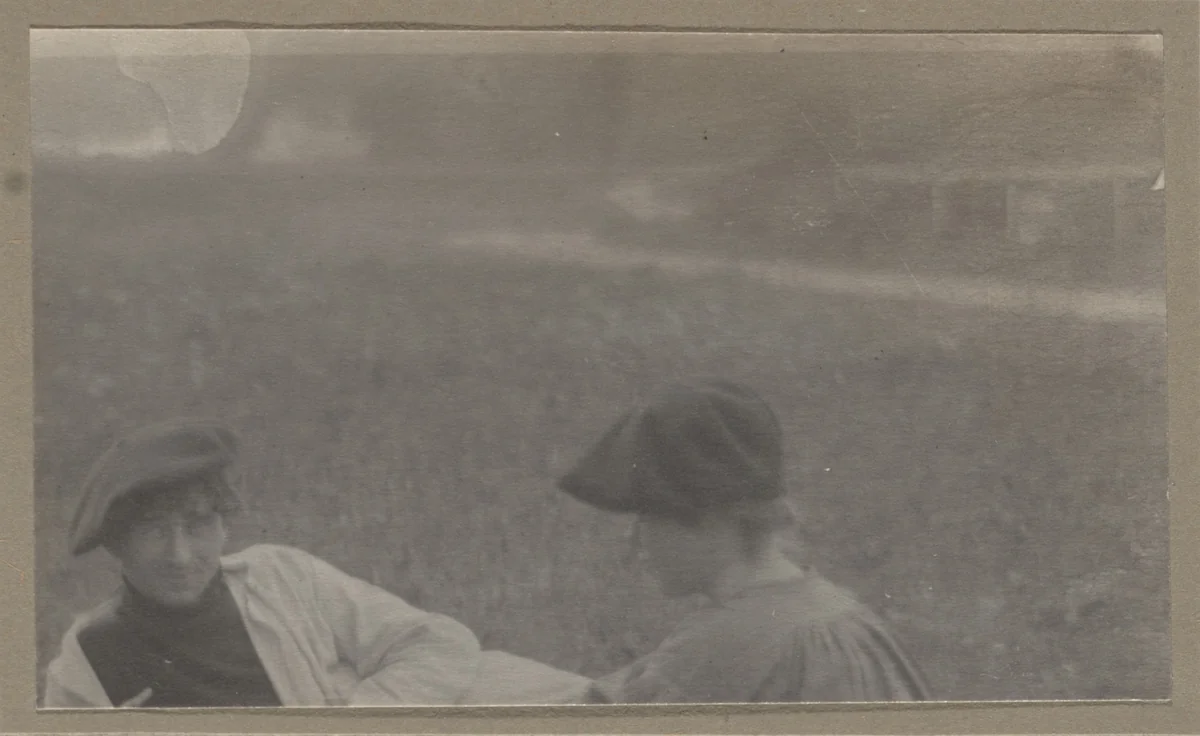 Portrait of Edward Steichen (possibly with Francis Delehanty) by Gertrude Käsebier, photograph, 1900