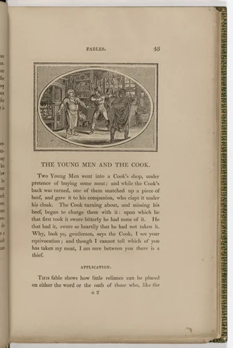 Headpiece (page 43) from The Fables of Aesop by Thomas Bewick, illustrated book, 1818