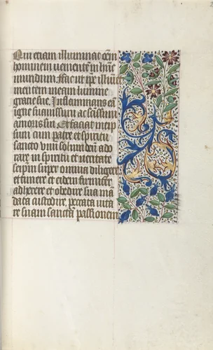 Book of Hours (Use of Rouen): fol. 26r by Master of the Geneva Latini, book, 1465-1475