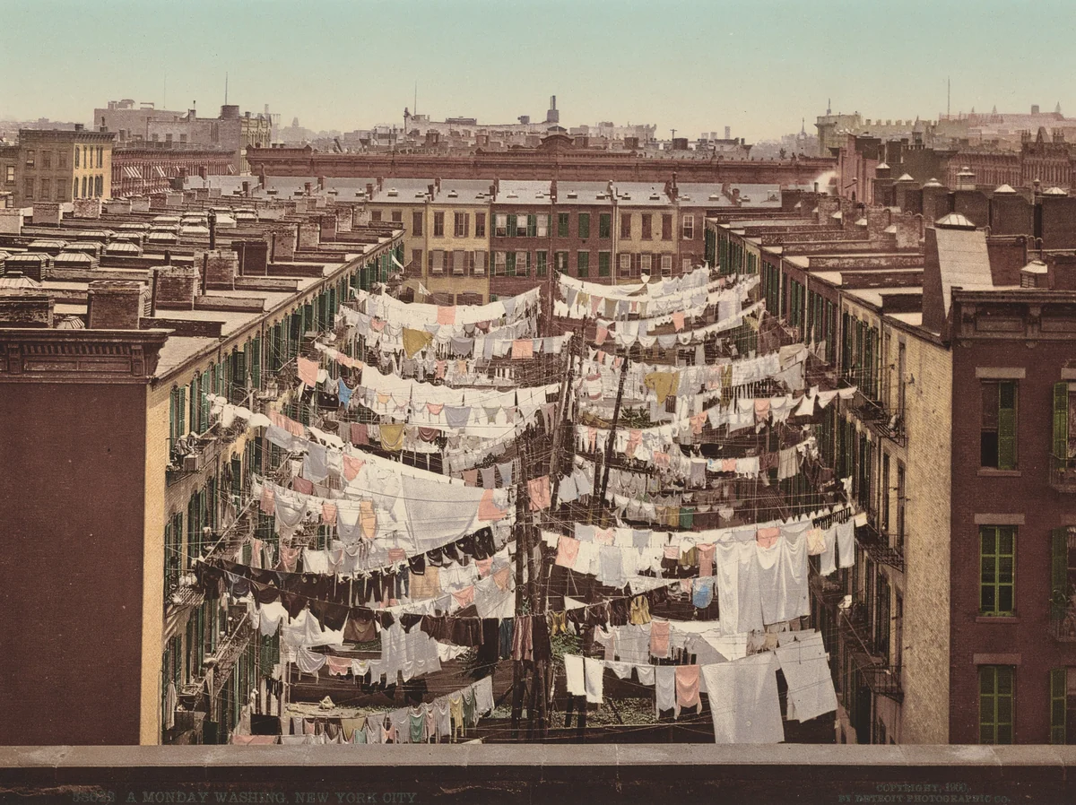 A Monday Washing, New York City by Detroit Photographic Company, photograph, 1900