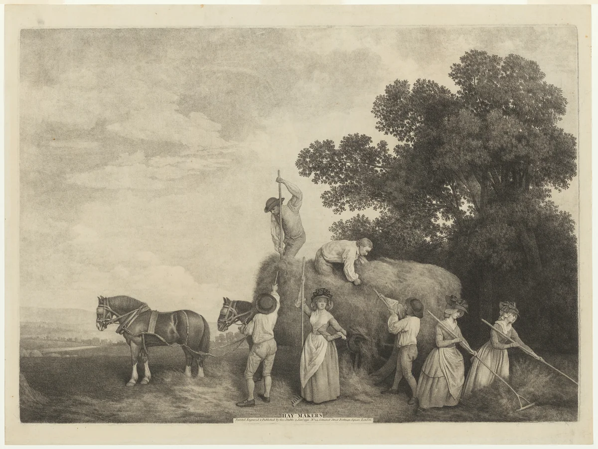 Hay-Makers by George Stubbs, print, 1791