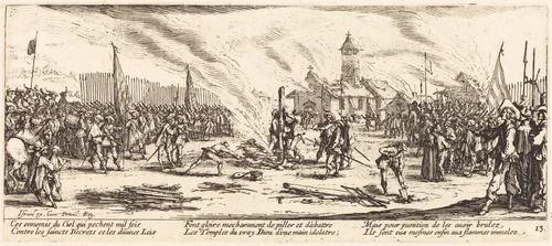 The Stake by Jacques Callot, print, 1633