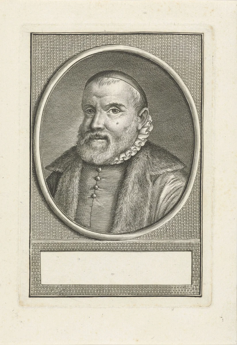 Portret van Johannes Cuchlinus by Christian Friedrich Fritzsch, print, 1719-1774