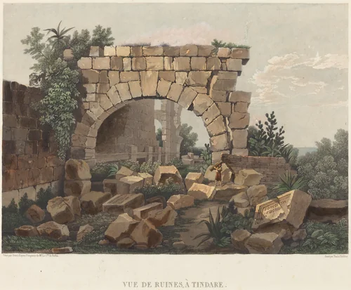 Vue de Ruines, à Tindare by Thales Fielding, print, 1793-1837