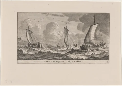 "Scholshuiten" or "Pinken" by Reinier Nooms, print, 1647-1657