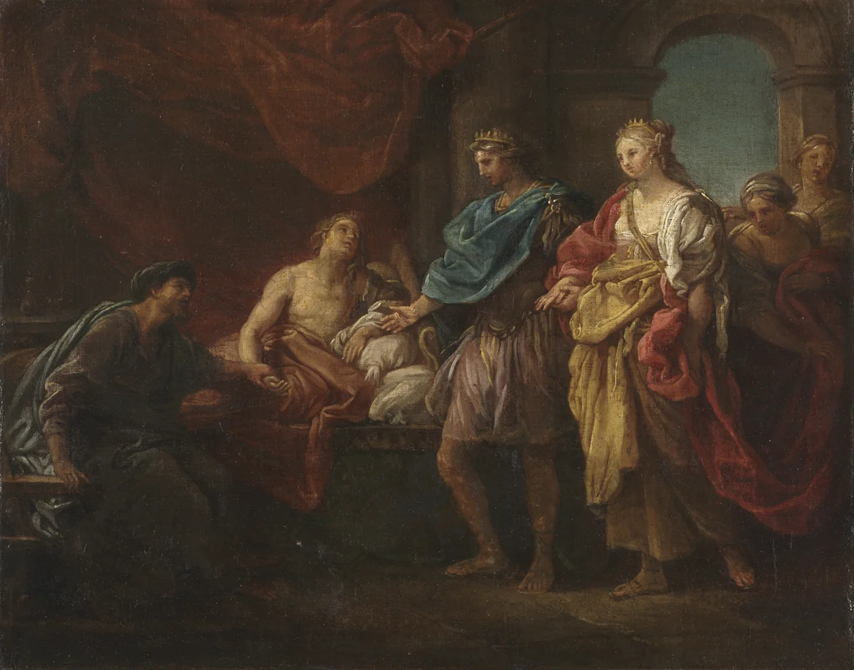 Study for "Antiochus and Stratonice" by Pompeo Batoni, painting, 1741-1751