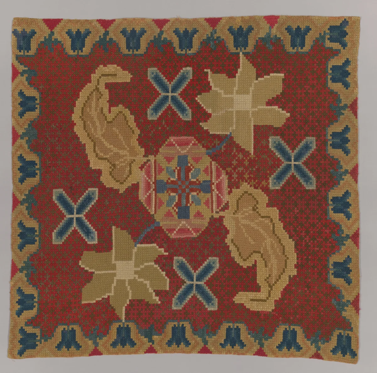 Needlework Rug by English, textile, 1701-1800