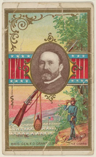 Brigadier General Frederick D. Grant, U.S. Volunteers, from the "Generals" series (T63), issued by LeRoy Little Cigars by LeRoy Little Cigars, print, 1898-1901