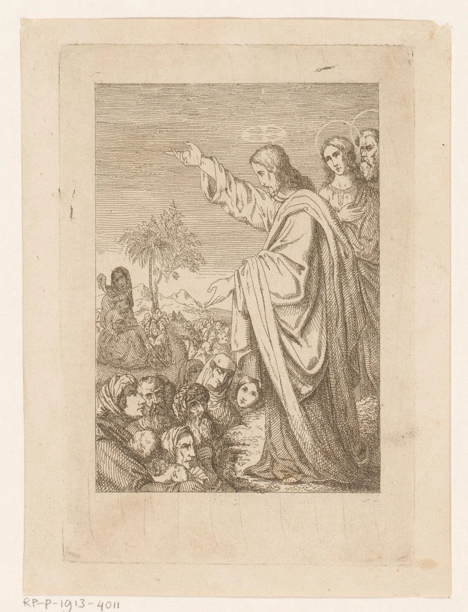 Bergrede by Heinrich Vianden, print, 1824-1899