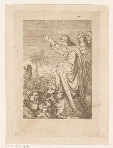 Bergrede by Heinrich Vianden, print, 1824-1899