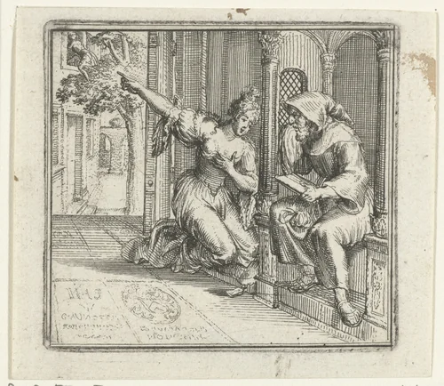Illustratie voor de Decamerone van Boccaccio by Romeyn de Hooghe, print, 1697