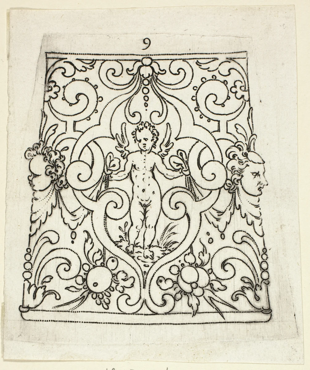 Plate 9, from XX Stuck zum (ornamental designs for goblets and beakers) by Master A.P. German, print, 1601
