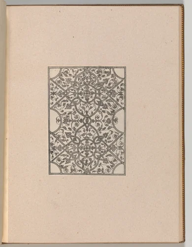 Copies after the 'Livre contenant passement de moresques' by Jacques Androuet du Cerceau, book, 1800-1900