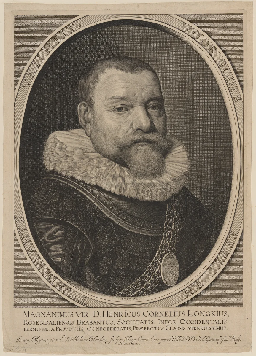 Henry Cornelius Longkius by Willem Hondius
Daniel Mytens the Elder, print, 1630