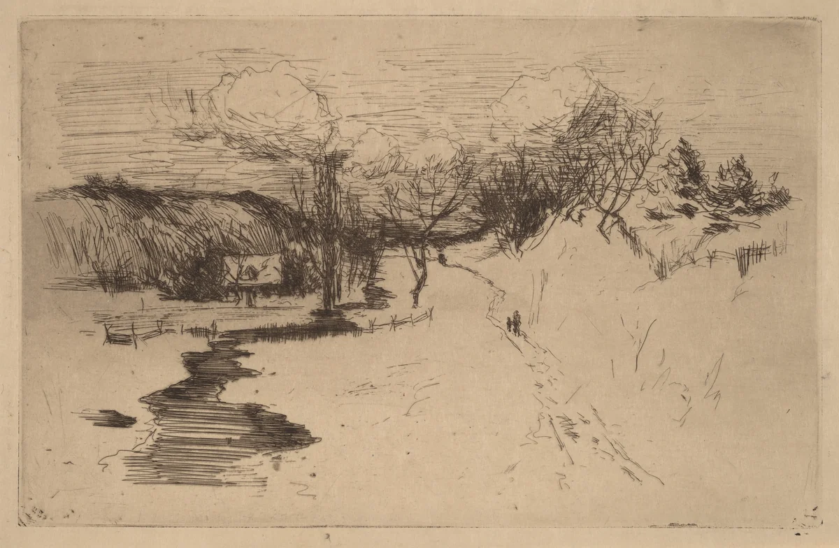 Winter, Avondale by John Henry Twachtman, print, 1879