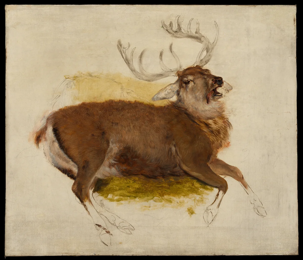 Dying Stag by Edwin Henry Landseer, painting, 1825-1835