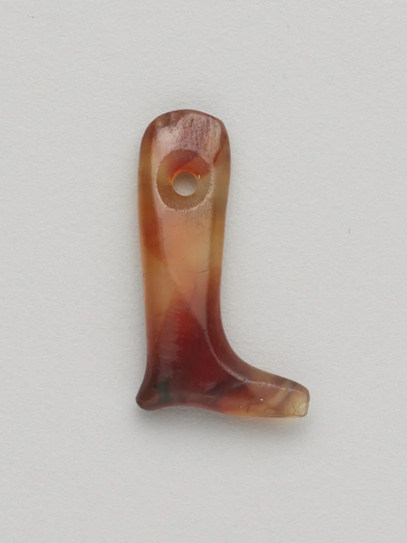 Amulet of a Leg and Foot by Egyptian, metalwork, -2494--2055
