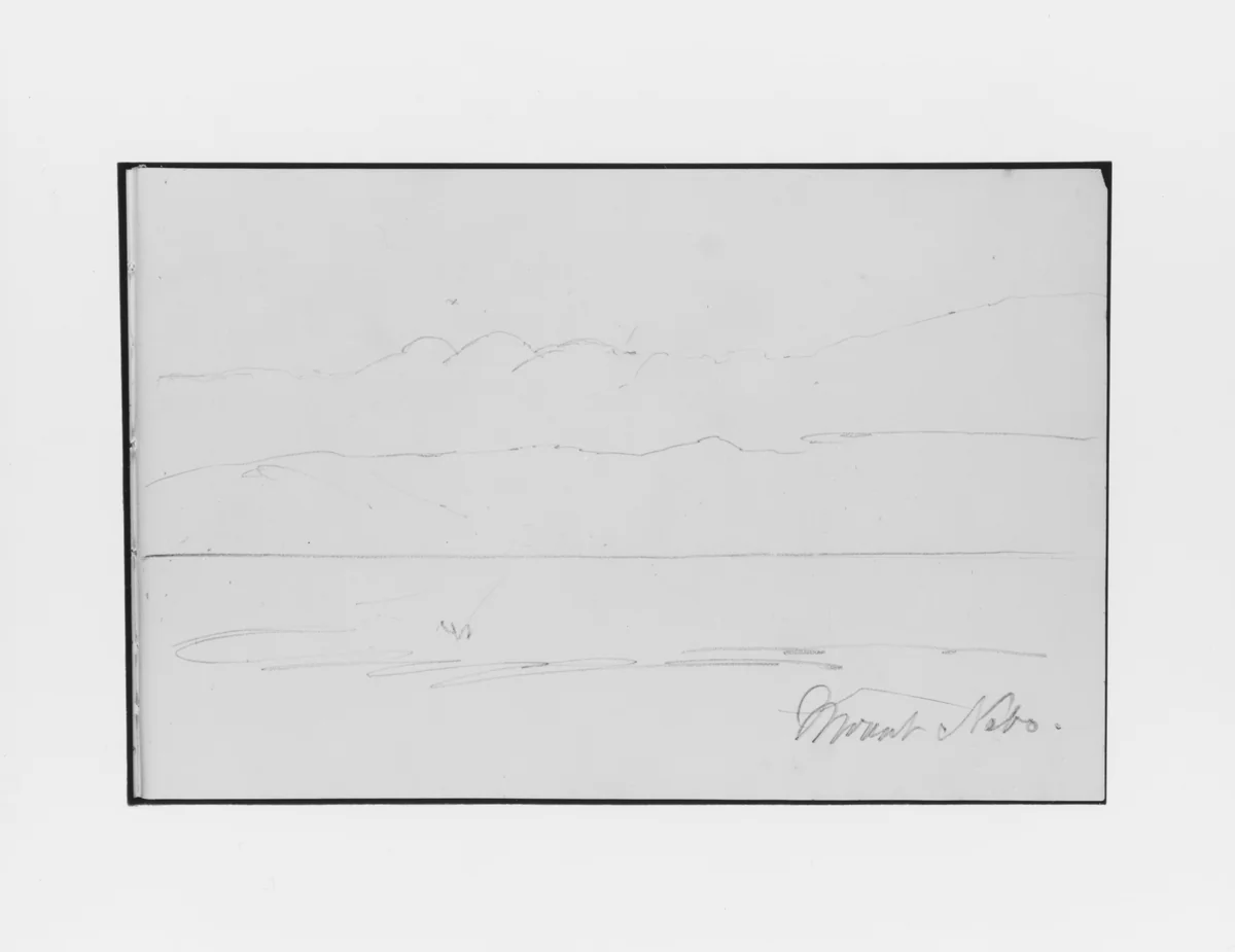 Mount Nebo (from Sketchbook) by Mary Newbold Sargent, artwork, 1904