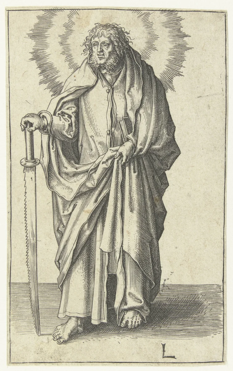 De apostel Simon by Unknown, print, 1508-1512