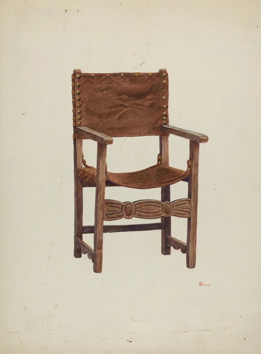 Arm Chair by Hal Blakeley, index of american design, 1941