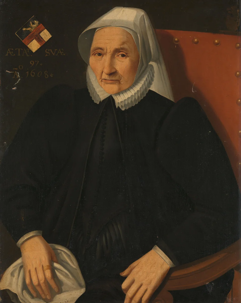 Portrait of an Elderly Lady of the Haling Family by anonymous, painting, 1630