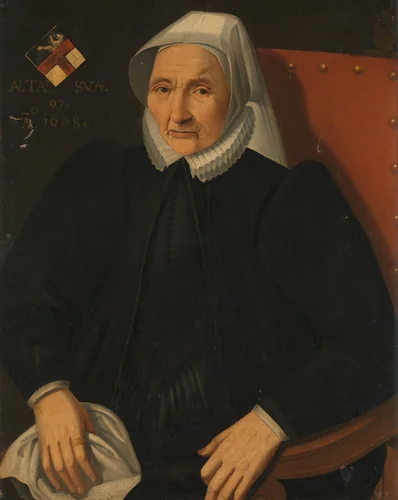 Portrait of an Elderly Lady of the Haling Family by anonymous, painting, 1630