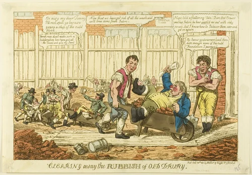 Clearing Away the Rubbish by Charles Williams, print, 1811