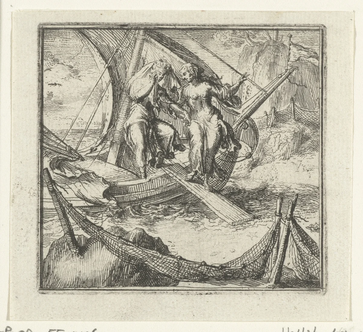 Illustratie voor de Decamerone van Boccaccio by Romeyn de Hooghe, print, 1697
