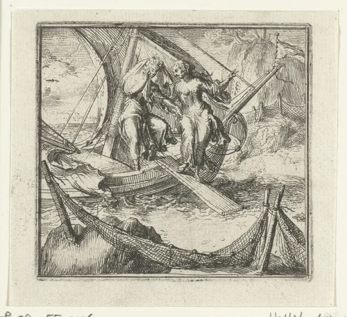 Illustratie voor de Decamerone van Boccaccio by Romeyn de Hooghe, print, 1697