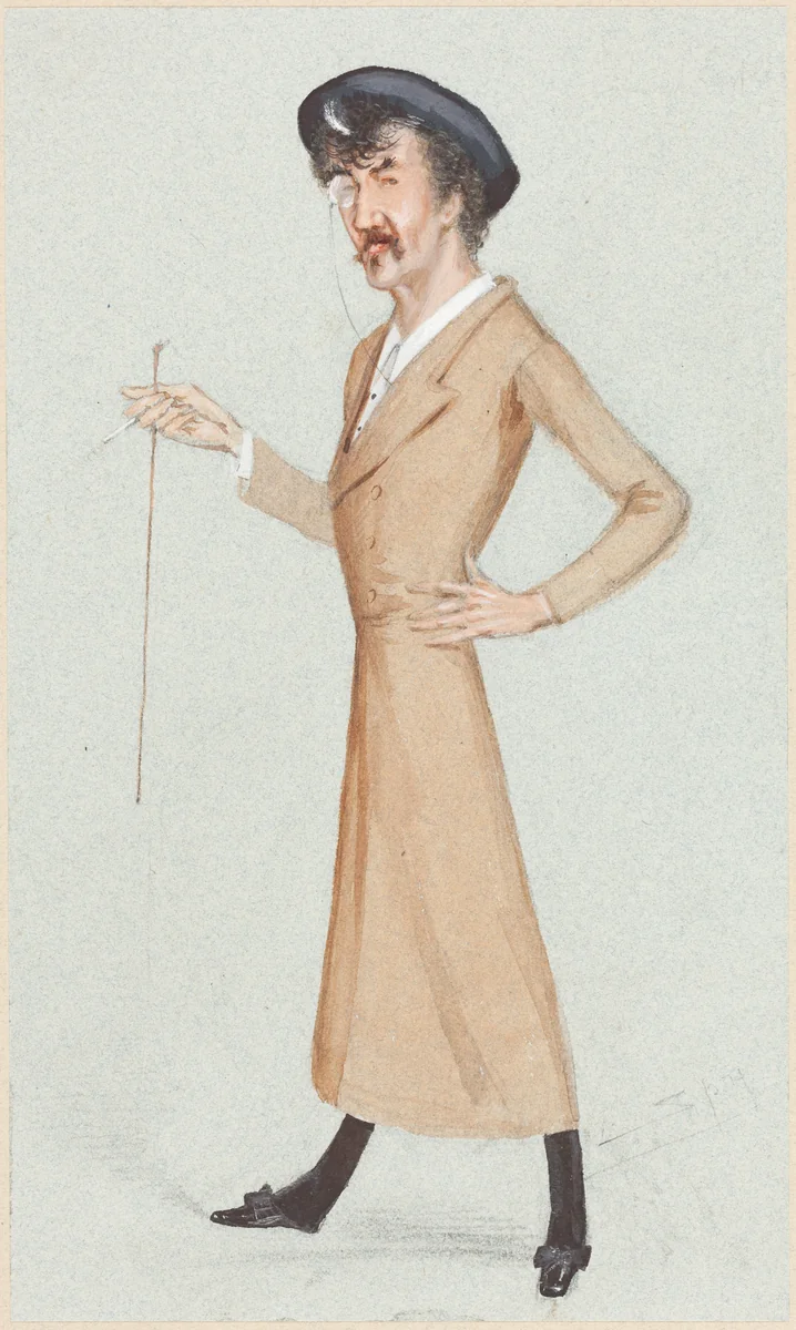 Whistler by Sir Leslie Ward, drawing, 1851-1922