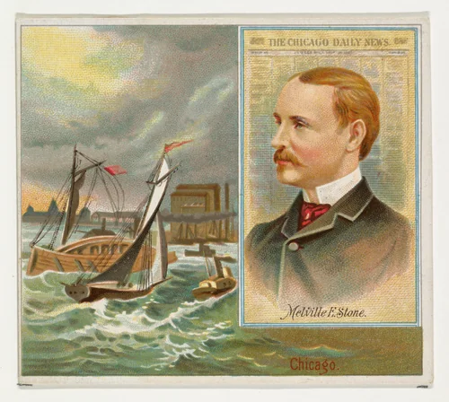 Melville E. Stone, The Chicago Daily News, from the American Editors series (N35) for Allen & Ginter Cigarettes by Allen & Ginter, print, 1887