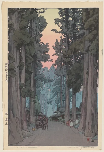 Crytomeria Avenue by Yoshida Hiroshi, print, 1938-1960