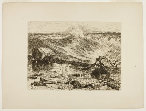 The Rapids Above Niagara by Thomas Moran, print, 1886