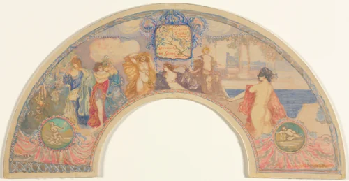 Souvenir of Seville by Charles Conder, drawing, 1905